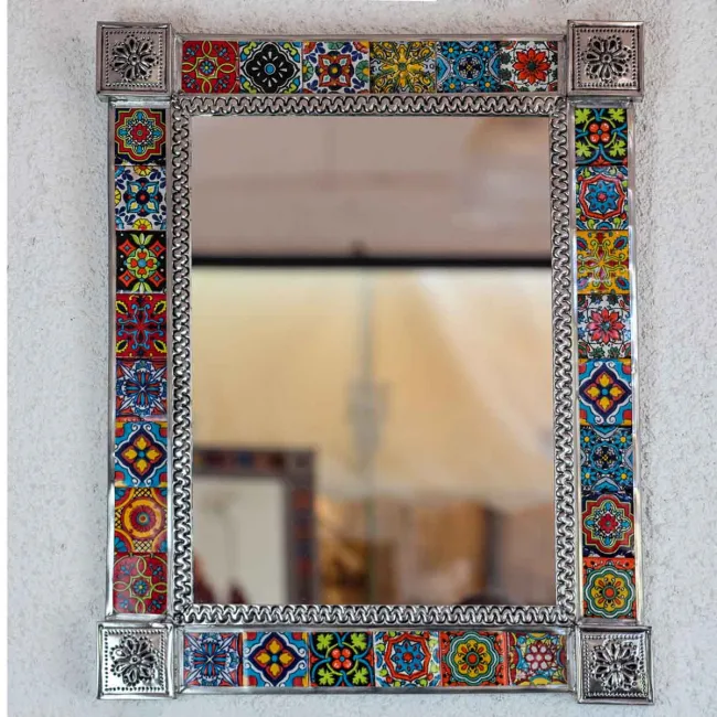Miroir déco murale artisanat mexicain