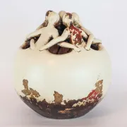 Poterie moderne décorative en terre cuite artisanat d'art