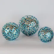 Boules déco en verre soufflé pour déco maison et jardin