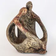 Statue déco maison en terre cuite