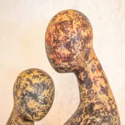 grande statue terre cuite pour déco maison