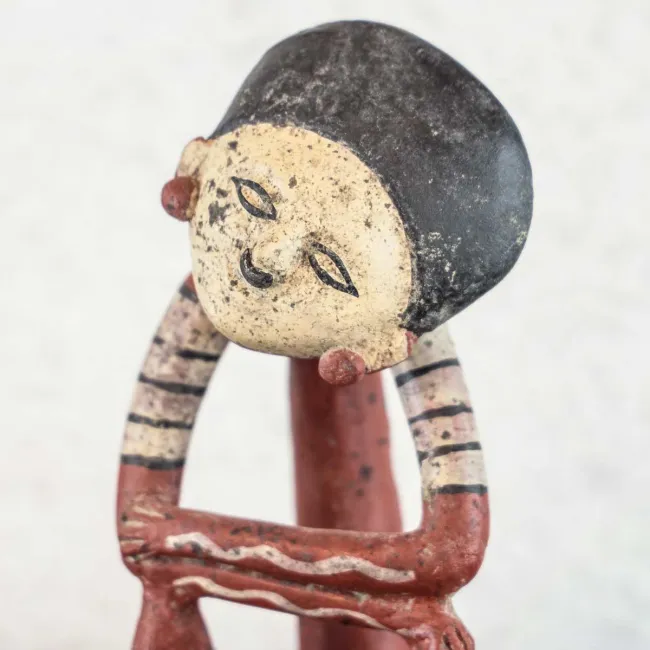 figurine déco en terre cuite artisanat mexicain