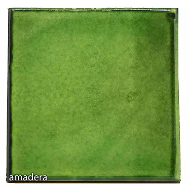 Carrelage azulejos unis couleur verte