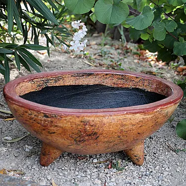 Jardinières en terre cuite décoration extérieure