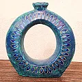 Vase céramique décoré et coloré pour la maison