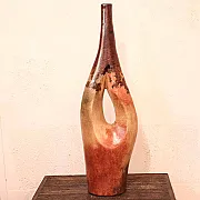 Petite jarre en terre cuite décorée pour décoration d'intérieur