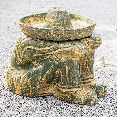 Statue mexicaine en terre cuite décoration jardin