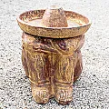 Statue mexicaine traditionnelle en terre cuite