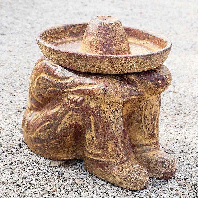 Statue terre cuite : Panchito mexicain