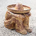 Statue terre cuite : Panchito mexicain