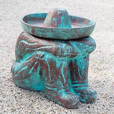Statue mexicaine en terre cuite déco jardin