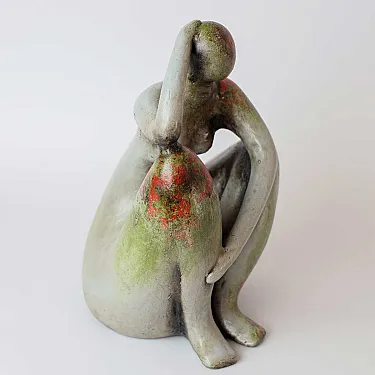 Statue moderne en terre cuite
