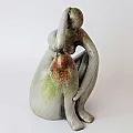 Statue moderne en terre cuite