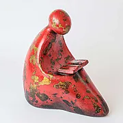 Statuette décorative en terre cuite