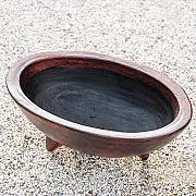 Jardinière ovale en terre cuite décoration extérieure