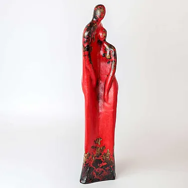 Statue déco maison terre cuite