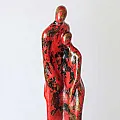 Statuette moderne en terre cuite décoration intérieure