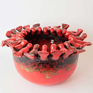 Vase décoratif en terre cuite ou coupe pour vos fruits