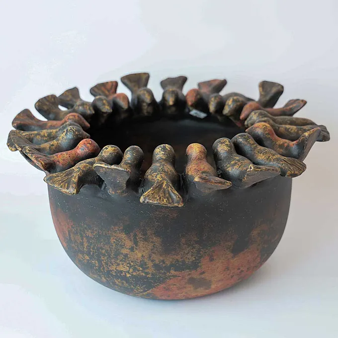 Coupe à fruits en terre cuite ou poterie cache-pot pour vos plantes