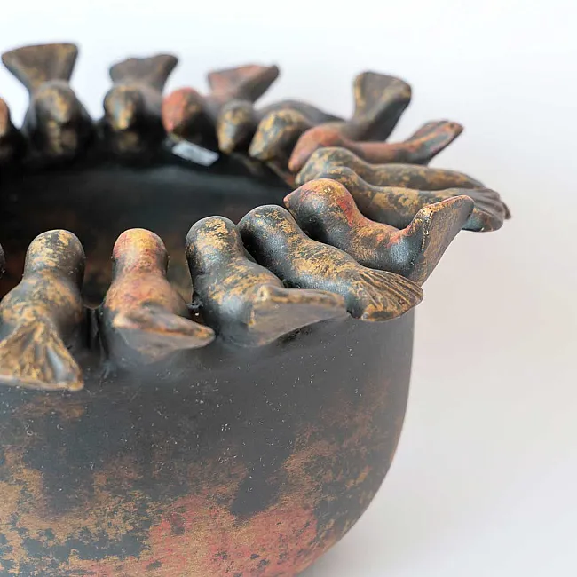 Pot de décoration en terre cuite pour un centre de table