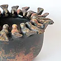 Pot de décoration en terre cuite pour un centre de table