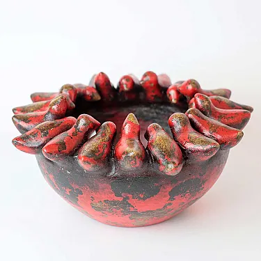 Vase déco en terre cuite ou coupe pour vos fruits