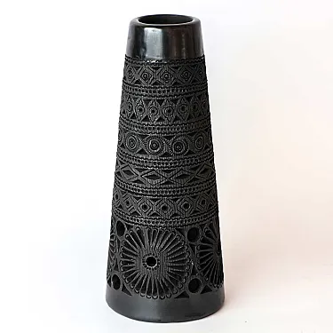 Vase en terre noire déco d'intérieur