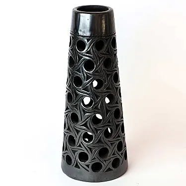 Vases déco en terre noire