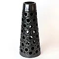 Vases déco en terre noire