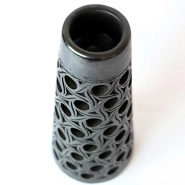 Vase déco en terre noire de Oaxaca
