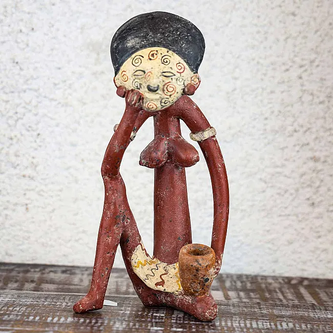 Statuettes figurines mexicaines déco en terre cuite