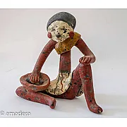 Statuette mexicaine en terre cuite artisanat Aztèque