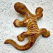Gecko décoration murale jaune