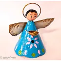 Petits anges colorés en métal - Décoration de Noël