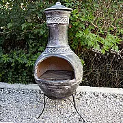 Brasero barbecue mexicain - Modèle TRENZADO Noir oxydé