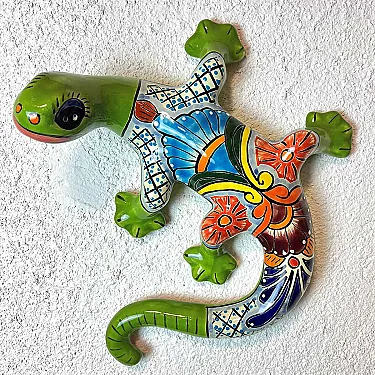 Grande salamandre céramique décoration murale intérieure et extérieure