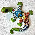 Grande salamandre céramique décoration murale intérieure et extérieure