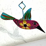 Petit colibri en métal à suspendre dans votre sapin de Noël