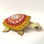 Tortue déco en bois sculpté