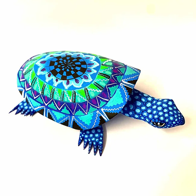 Tortue decoration - En bois et peinte à la main