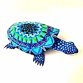 Tortue decoration - En bois et peinte à la main