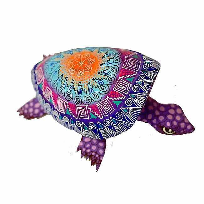 Tortues décoration - En bois et peinte à la main