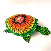 Tortue en bois déco, peinte à la main
