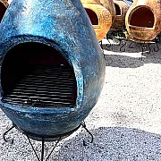 Barbecue mexicain et four à pizza - Cheminée de jardin pour chauffage extérieur