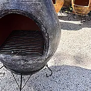 Brasero barbecue de jardin - Il cuit aussi les pizzas - Chauffage au bois extérieur