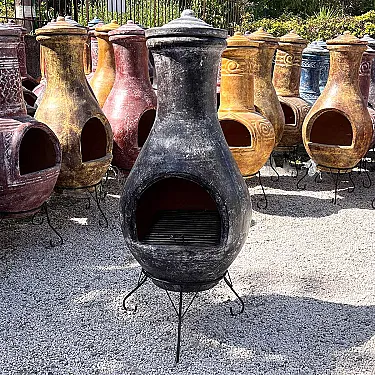 brasero de jardin pour vos barbecues, il cuit aussi les pizzas et c'est une excellent chauffage extérieur