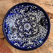 Plats en céramique bleus - Vaisselle artisanale décoration de table