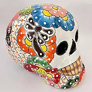 Tête de mort en céramique - Décoration Halloween