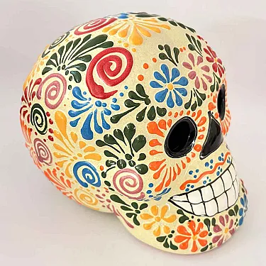 Têtes de mort en céramique pour votre décoration d'Halloween