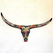 Décoration murale - Crane de buffle en céramique